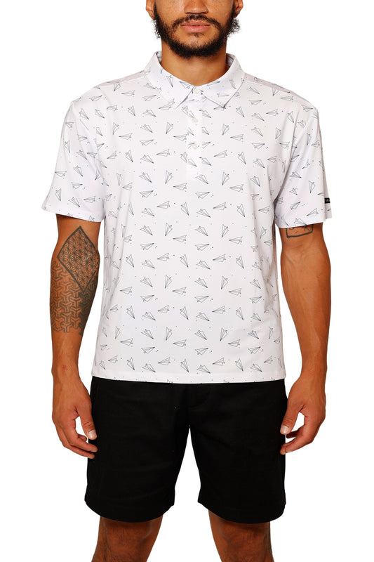 PAPER AIRPLANE GOLF POLO image 0
